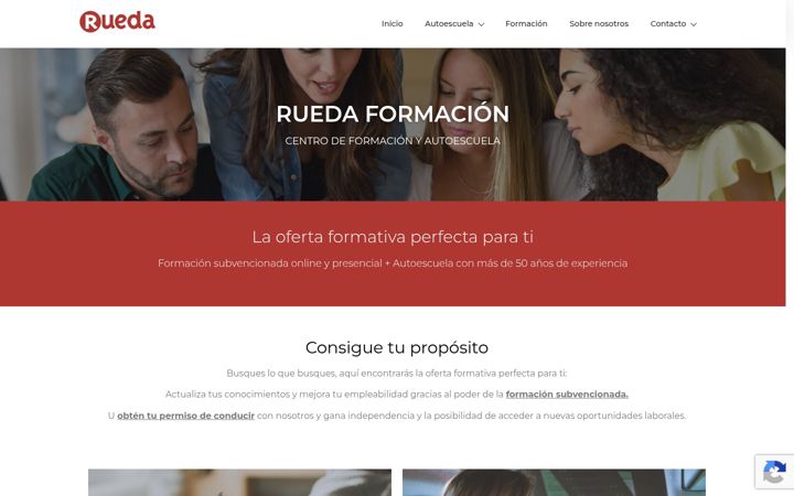 Screenshot of autoescuelarueda.com