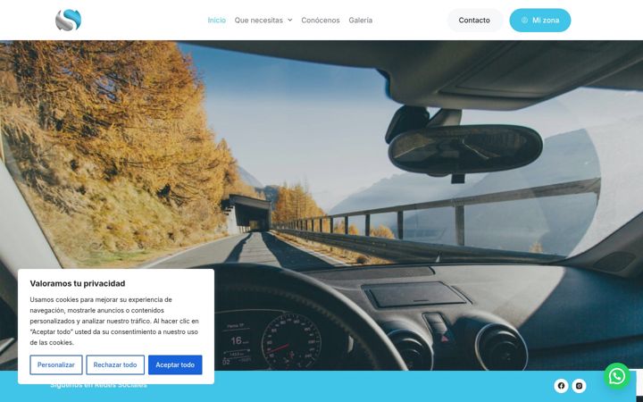 Screenshot of autoescuelasamaniego.es
