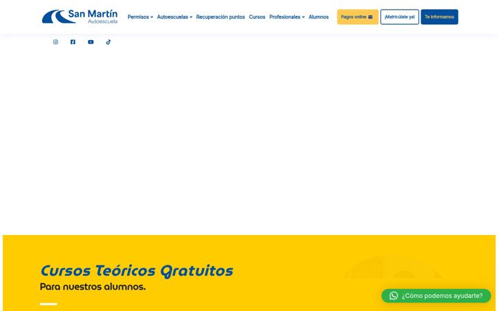 Screenshot of autoescuelasanmartin.es