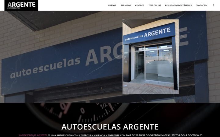 Screenshot of autoescuelasargente.com