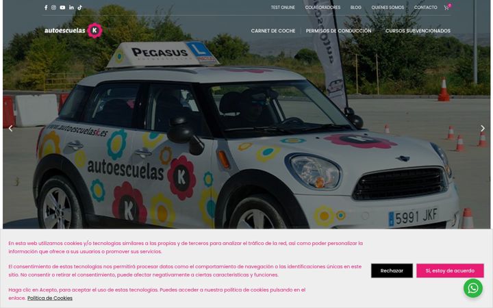 Skjermbilde av autoescuelask.es