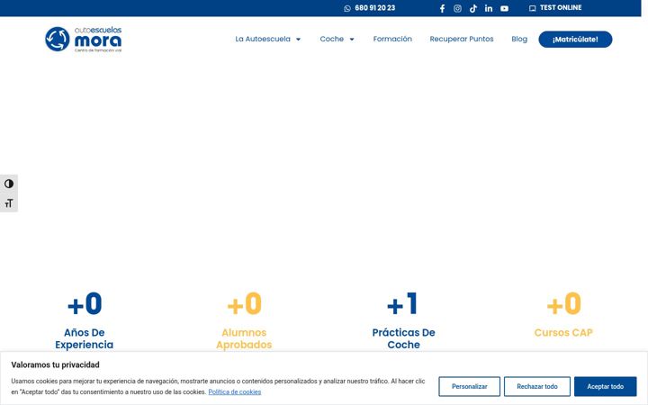 Skærmbillede af autoescuelasmora.com