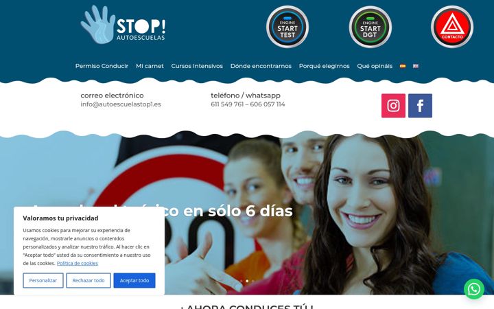 Skjermbilde av autoescuelastop1.es