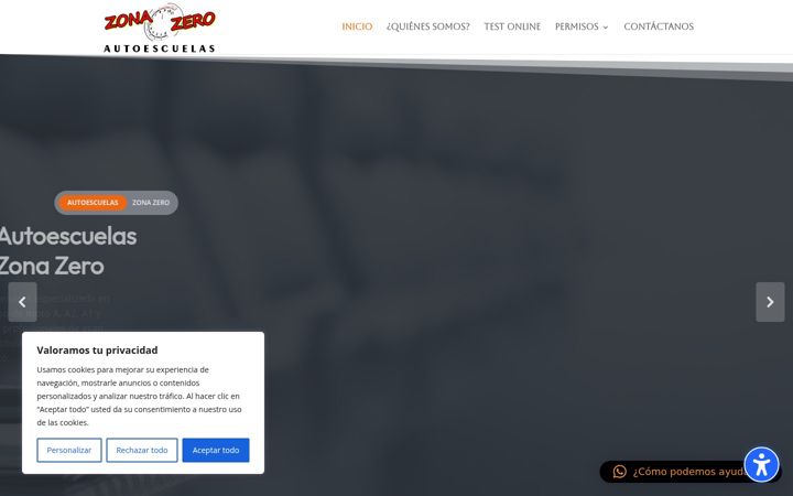 Skærmbillede af autoescuelaszonazero.com
