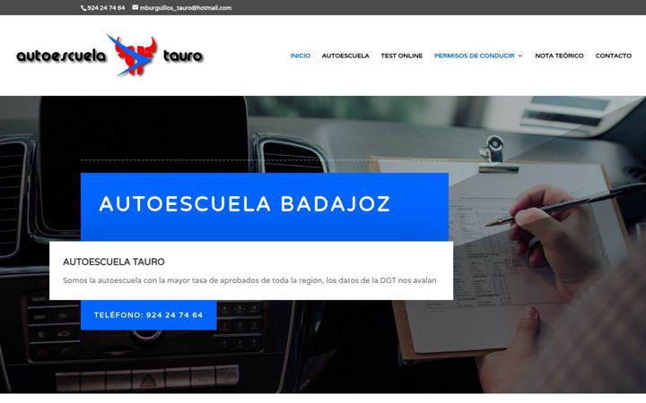 Skjermbilde av autoescuelatauro.es
