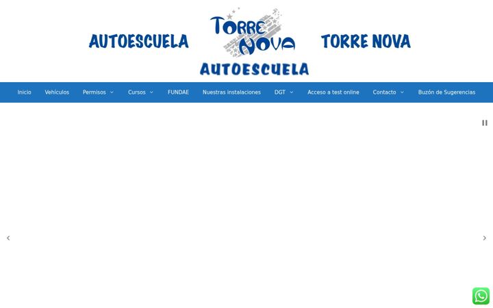 Screenshot of autoescuelatorrenova.com
