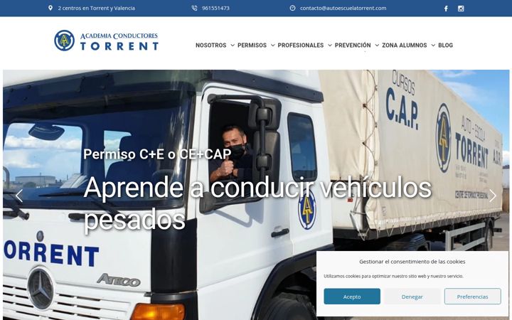 Skærmbillede af autoescuelatorrent.com