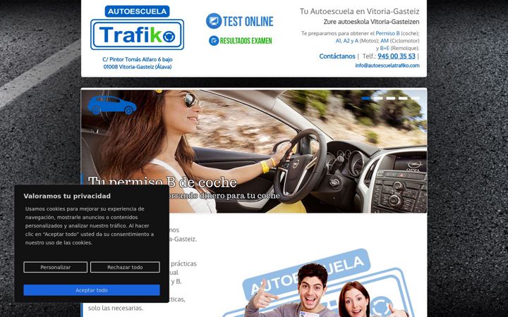 Skærmbillede af autoescuelatrafiko.com