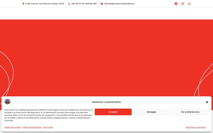 Screenshot of autoescuelatudela.es