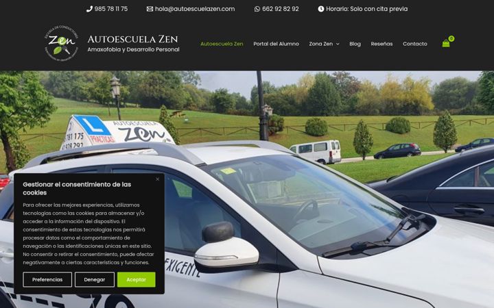 Skærmbillede af autoescuelazen.com