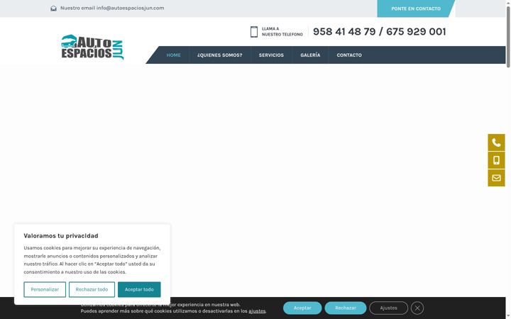 Skærmbillede af autoespaciosjun.com