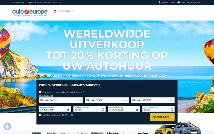 Screenshot of autoeurope.nl