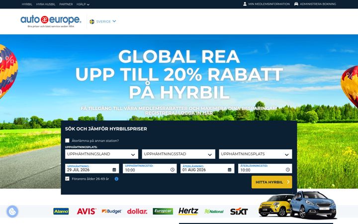 Screenshot of autoeurope.se