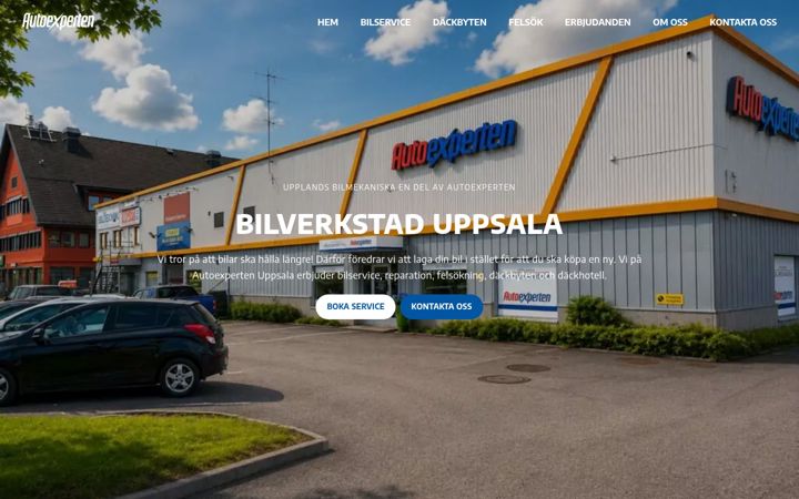 Екранна снимка на autoexpertenuppsala.se