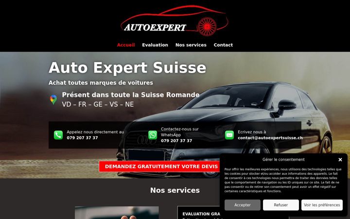 Screenshot of autoexpertsuisse.ch