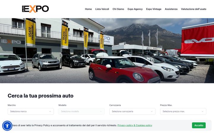 Screenshot of autoexpodemarch.it