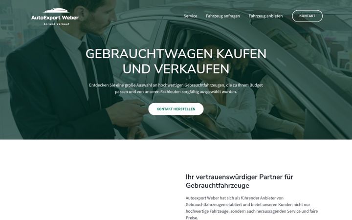 Screenshot of autoexportweber.de