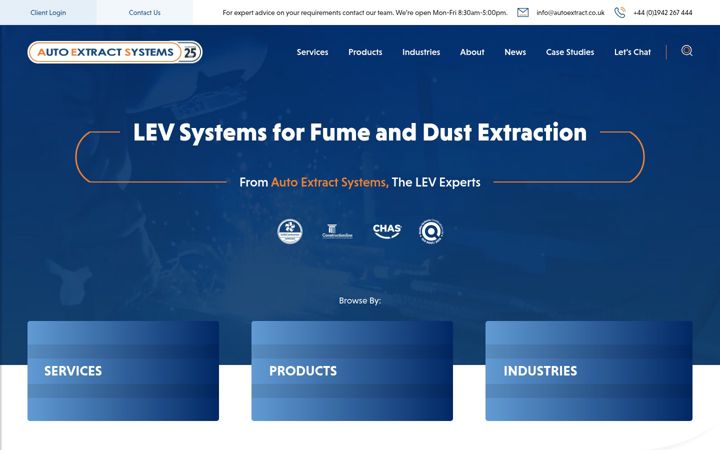 Screenshot of autoextract.co.uk