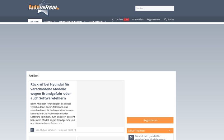 Screenshot of autoextrem.de