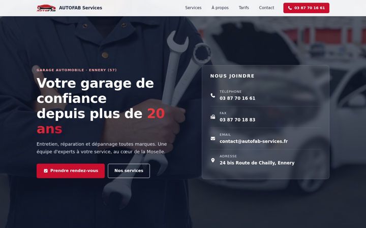 Screenshot of autofab-services.fr