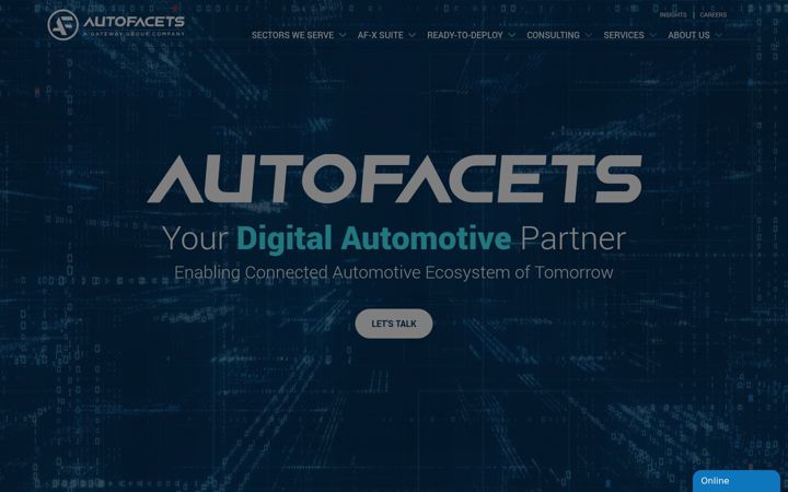 Screenshot of autofacets.com
