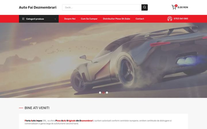 Screenshot of autofai-dezmembrari.ro