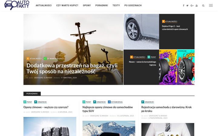 Screenshot of autofakty.pl