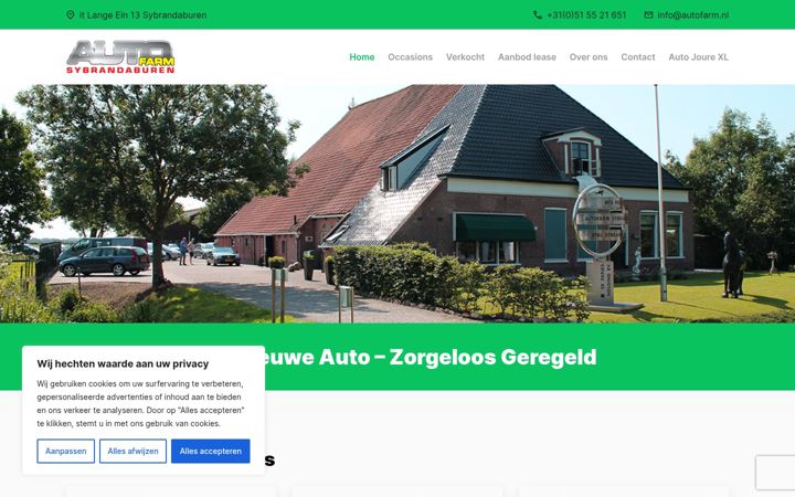 Screenshot of autofarm.nl