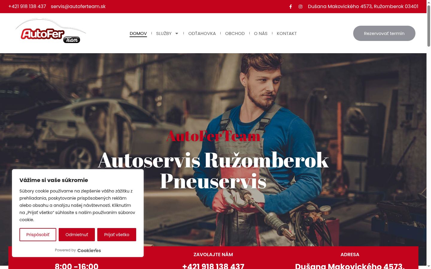 Snímka obrazovky banera súhlasu zobrazeného pred akoukoľvek interakciou