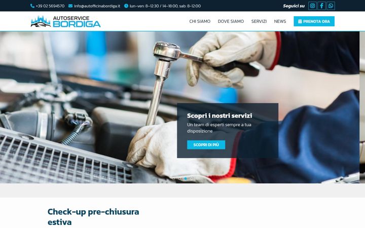 Captură de ecran a autofficinabordiga.it