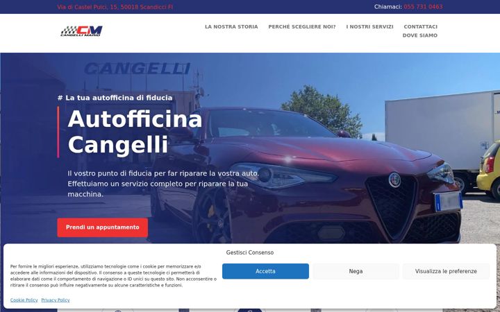 Screenshot of autofficinacangelli.it