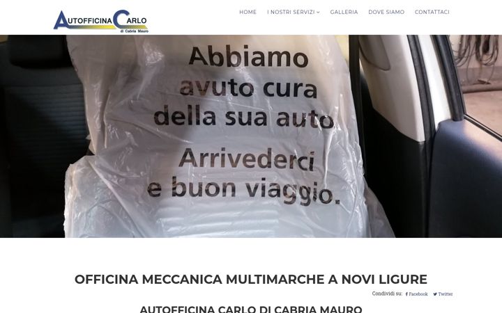 Screenshot of autofficinacarlo-noviligure.it