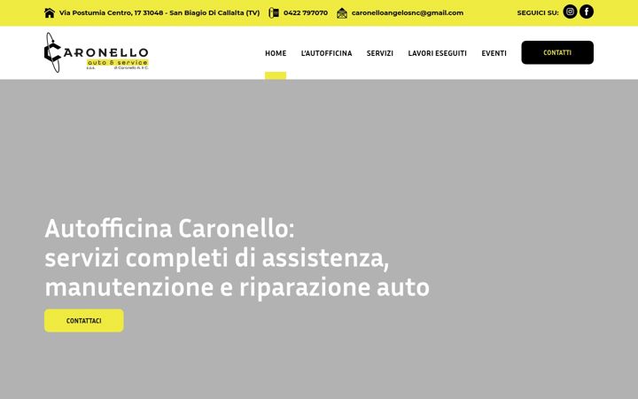 Screenshot of autofficinacaronello.com