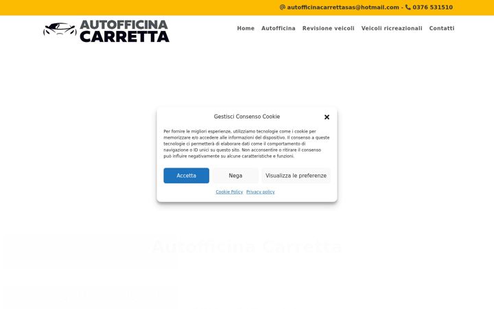 Screenshot of autofficinacarretta.it