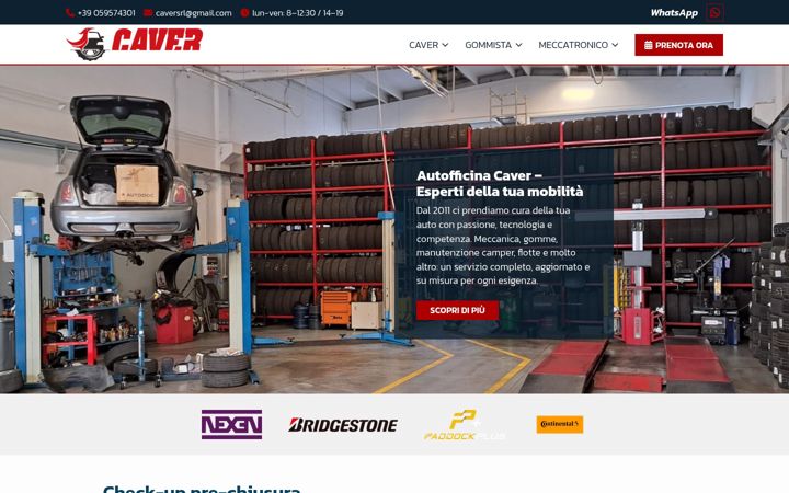 Screenshot of autofficinacaver.it
