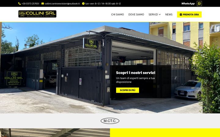 Screenshot of autofficinacollini.it