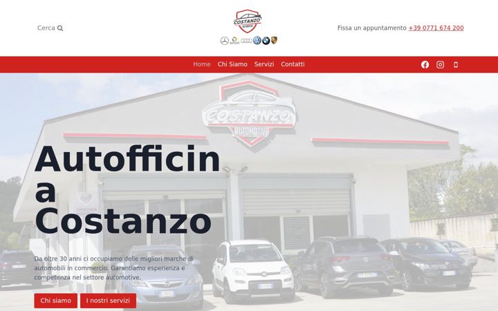 Screenshot of autofficinacostanzo.it