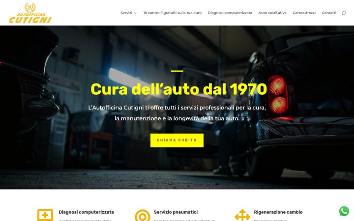 Screenshot of autofficinacutigni.it