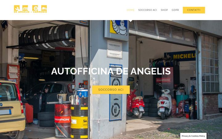 Screenshot of autofficinadeangelis.com