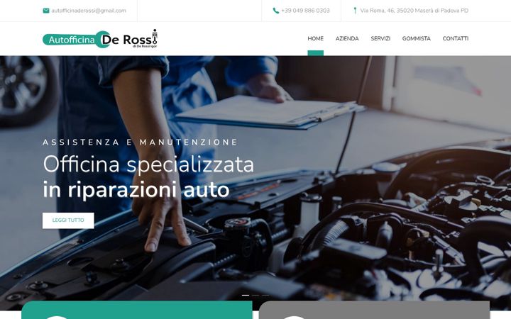 Screenshot of autofficinaderossi.it