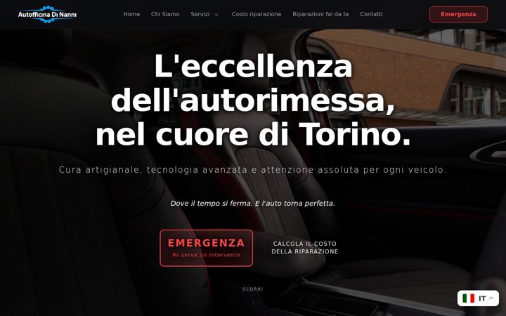 Screenshot of autofficinadinanni.it