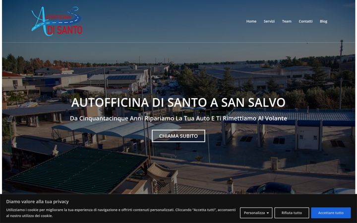 Screenshot of autofficinadisanto.it