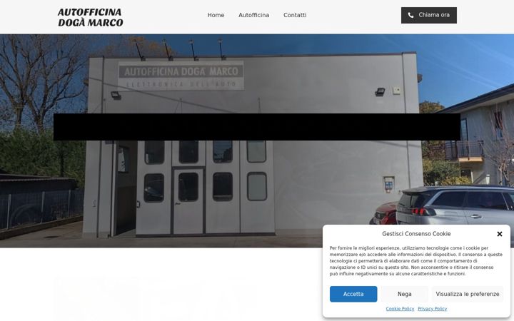Screenshot of autofficinadoga.it