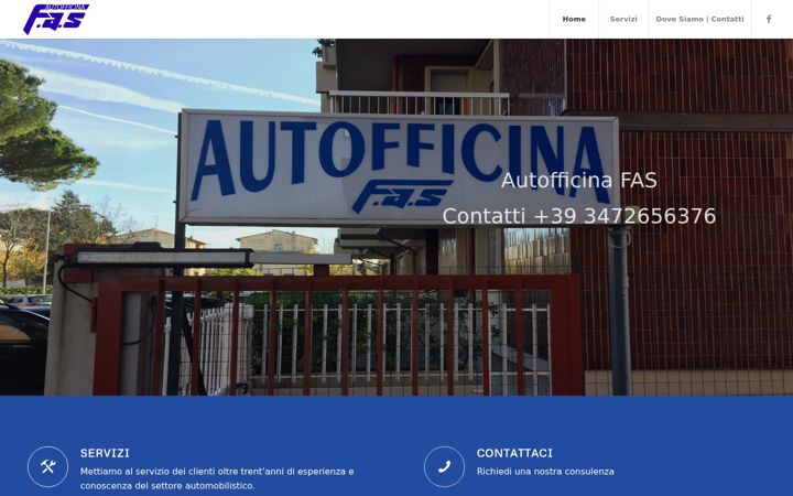 Screenshot of autofficinafas.it