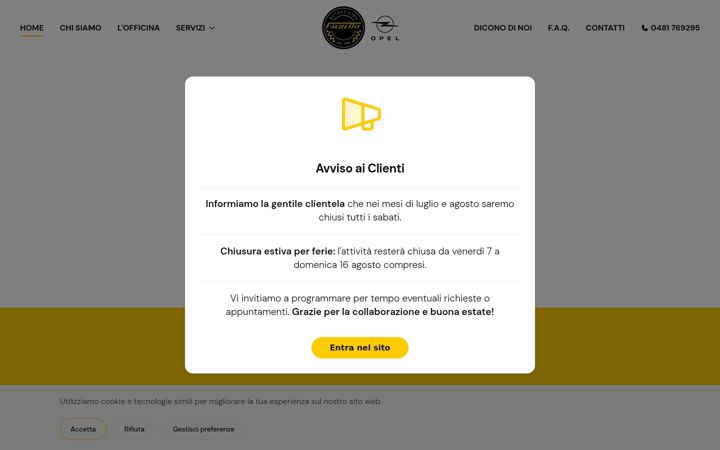 Screenshot of autofficinafavretto.com
