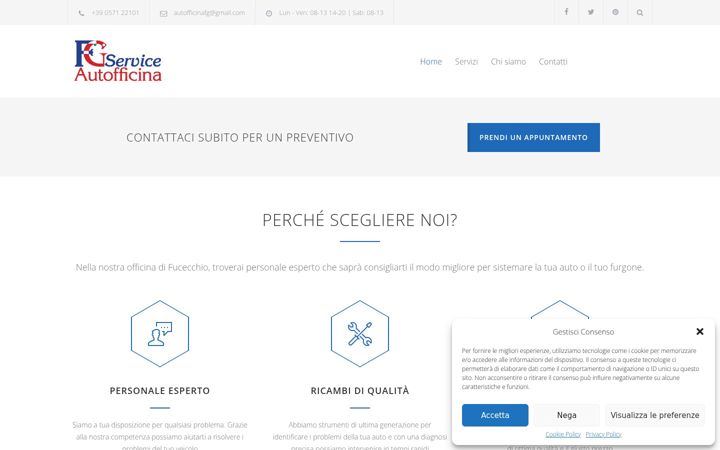 Screenshot of autofficinafgservice.it