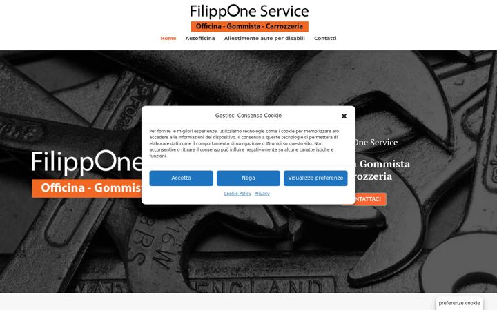 Screenshot of autofficinafilipponeservice.it