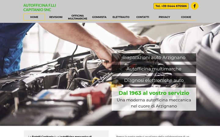 Skjermbilde av autofficinafratellicapitanio.it