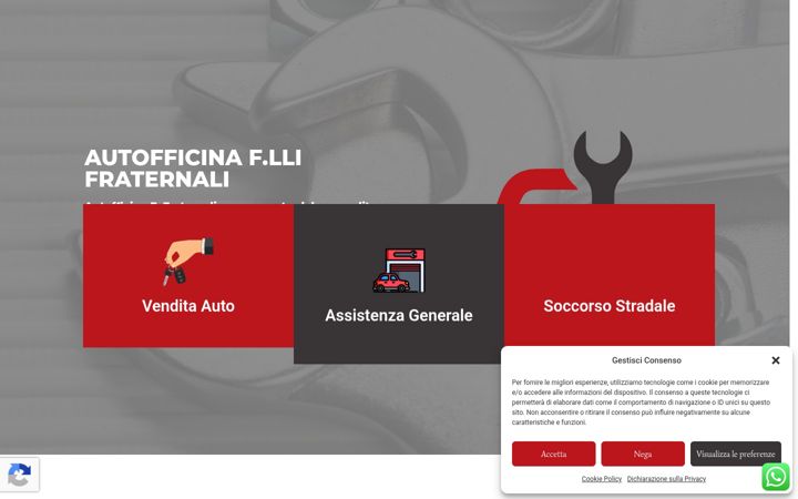 Screenshot of autofficinafratellifraternali.it