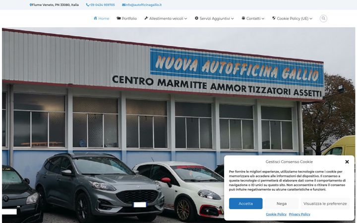 Posnetek zaslona autofficinagallio.it